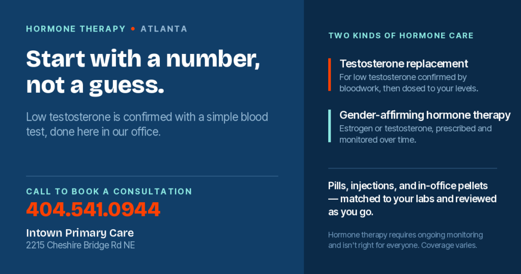 Testosterone replacement therapy, hormone replacement therapy, TRT, HRT