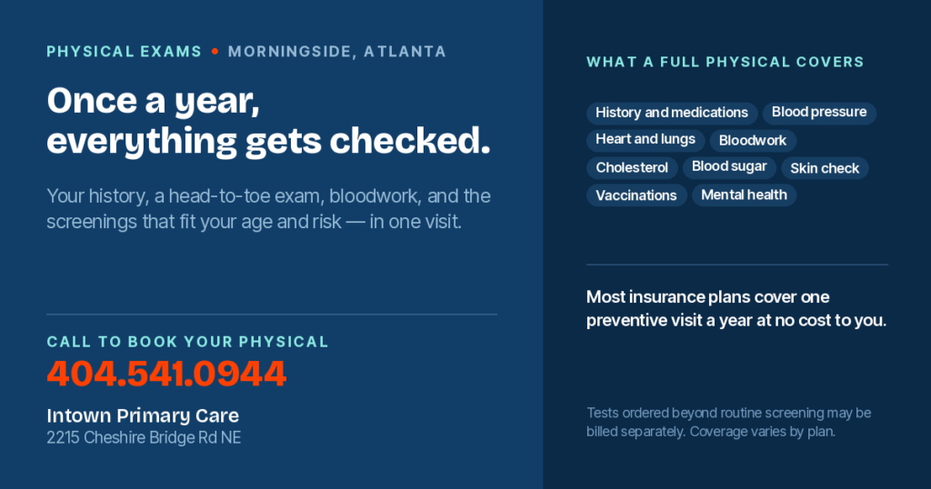 Physical Exams for Men and Women in Atlanta